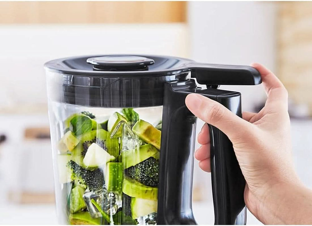 Krups Highspeed - Batidora de pie Infinymix KB9158 | 1600 vatios | 5 programas automáticos + instalación manual | Tritanbehälter | incluido Robo de seguridad | Batidos, batidos, hielo picado | Schwarz Cocina Tienda Naty