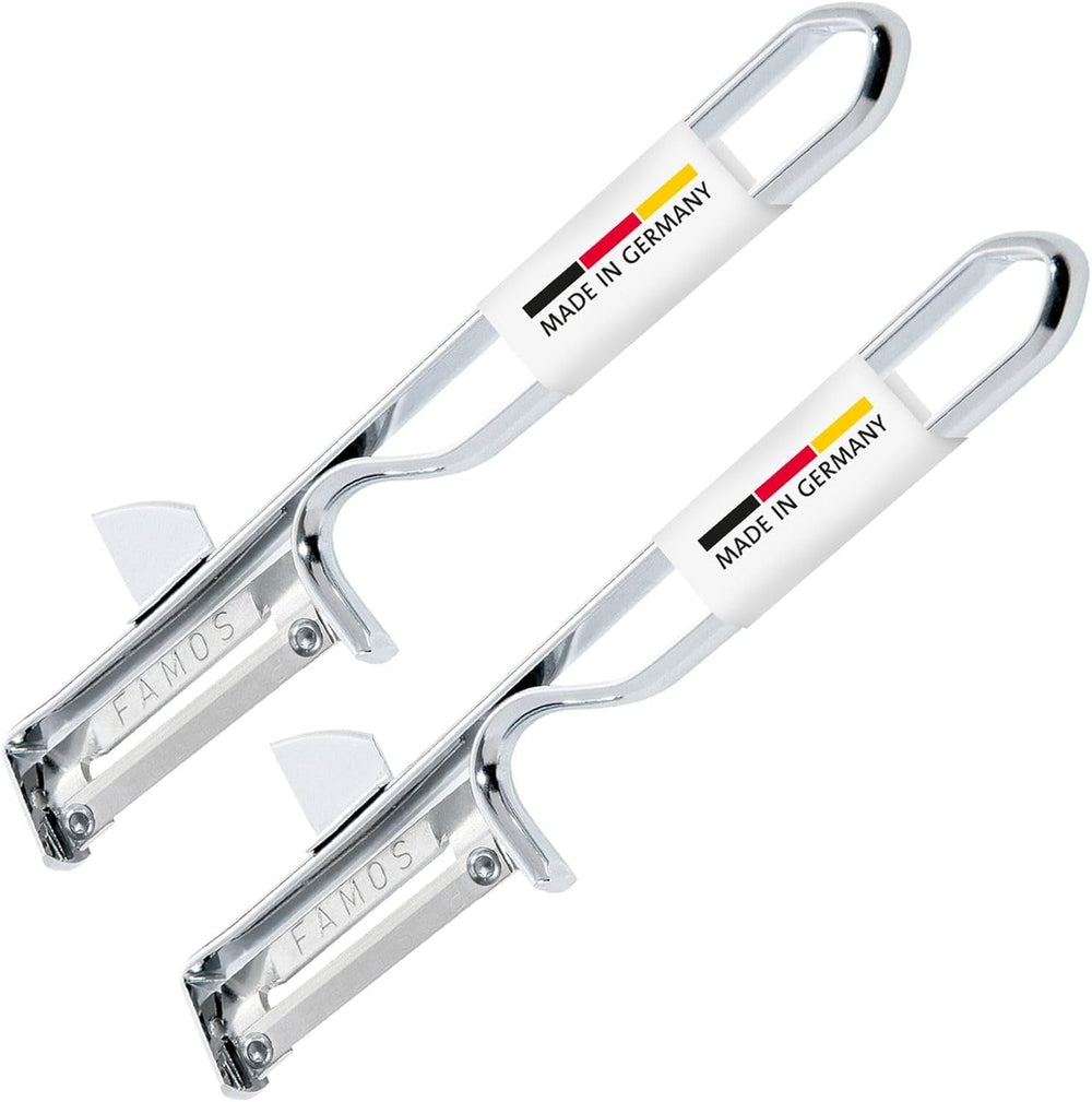 Westmark 106122E1 Pelador, hoja de acero cromado, inoxidable Pelador Naty Shop Famos, 2 Stück