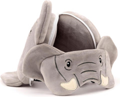 Pernă de călătorie, Rotundă, Din pluș, Elefant, Și mască pentru ochi, Unisex, O singură mărime, Unisex, Waist Unique Perne calatorie Naty Shop