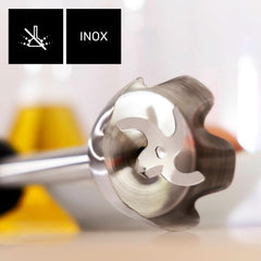 Batidora de Pie Taurus 1000W | 20 Geschwindigkeitstufen | Función turbo | 4 Edelstahlklingen | Diseño ergonómico suave al tacto | Spritzchutz | Accesorios | Edelstahl | Elektrisch |Kunststoff, Silber/Schwarz Tienda Madre e Hijo Naty