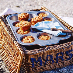 Utensilios para hornear de acero aluminizado Kitchenaid Bandeja para muffins Antiadherente Apto para horno Apto para lavavajillas Gris Naty Shop Bandejas y moldes para hornear