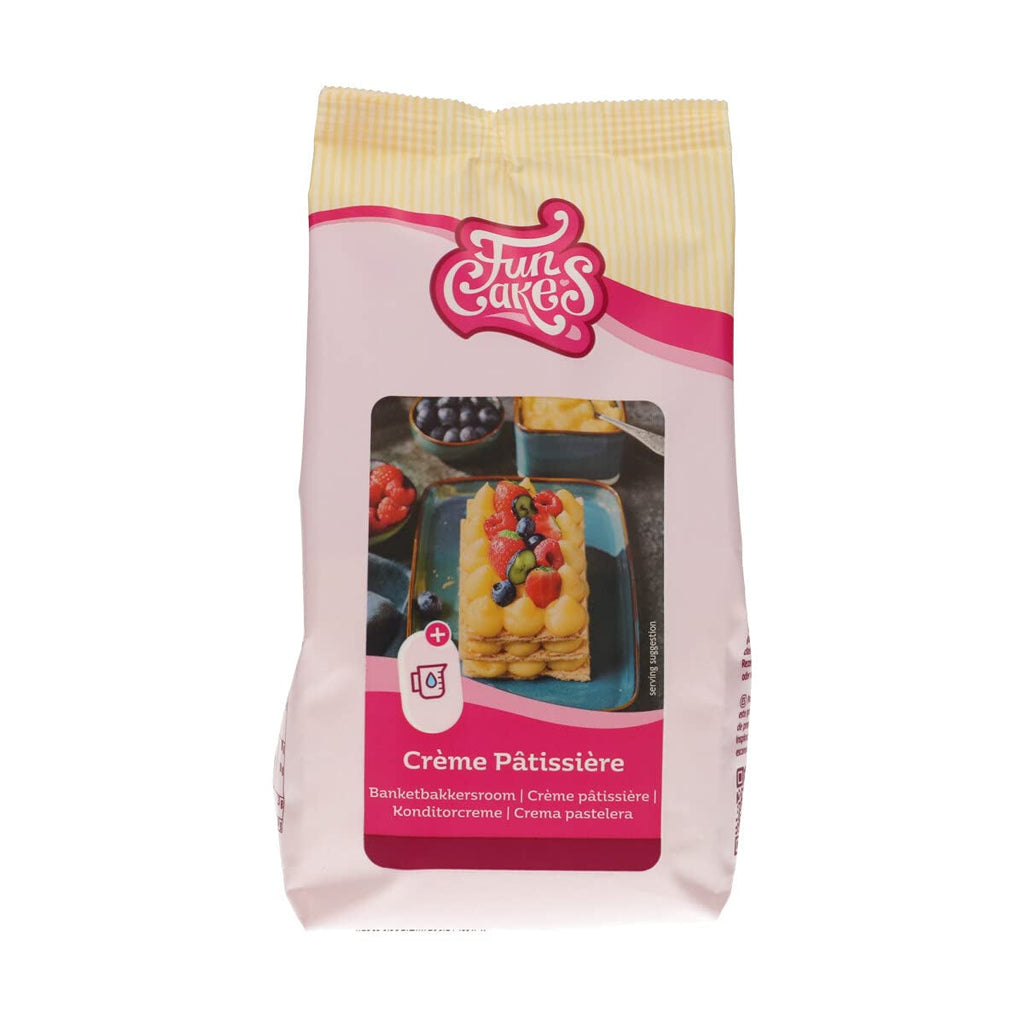 Funcakes Mix Für Crème Pâtissière, Einfach Zu Verwenden, Köstlicher Pudding Zum Füllen Von Kuchen, Cupcakes Und Anderen Leckereien, Nur Wasser Hinzufügen, Halal., 1 Kg Amestec pentru copt si gatit Naty Shop 500 G Vanille
