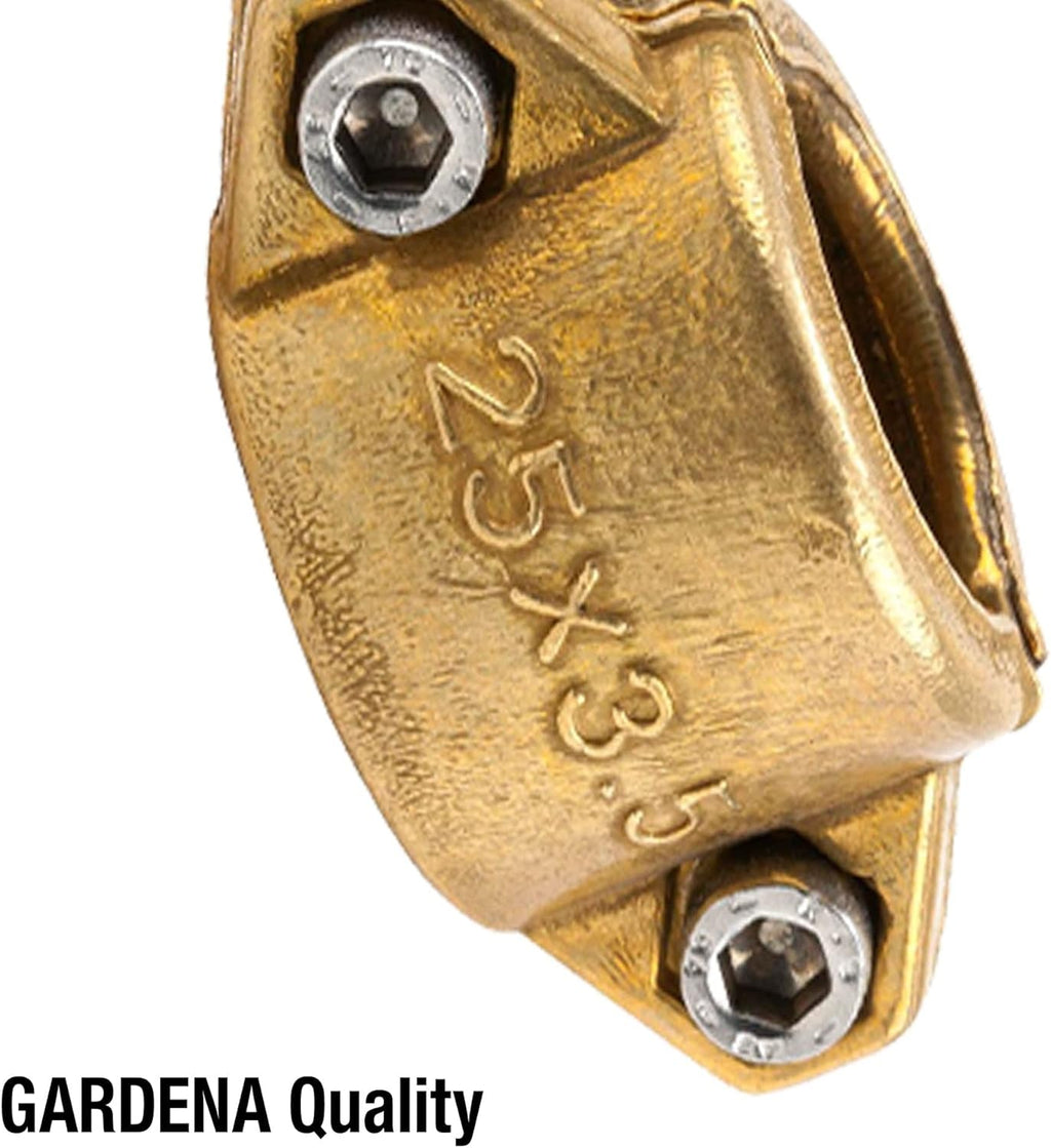 Cleme de furtun Gardena: Clemă de furtun din alamă pentru atașarea furtunurilor de aspirație sau de înaltă presiune, potrivite pentru furtunuri de 25 mm (1 inch) (7211-20)