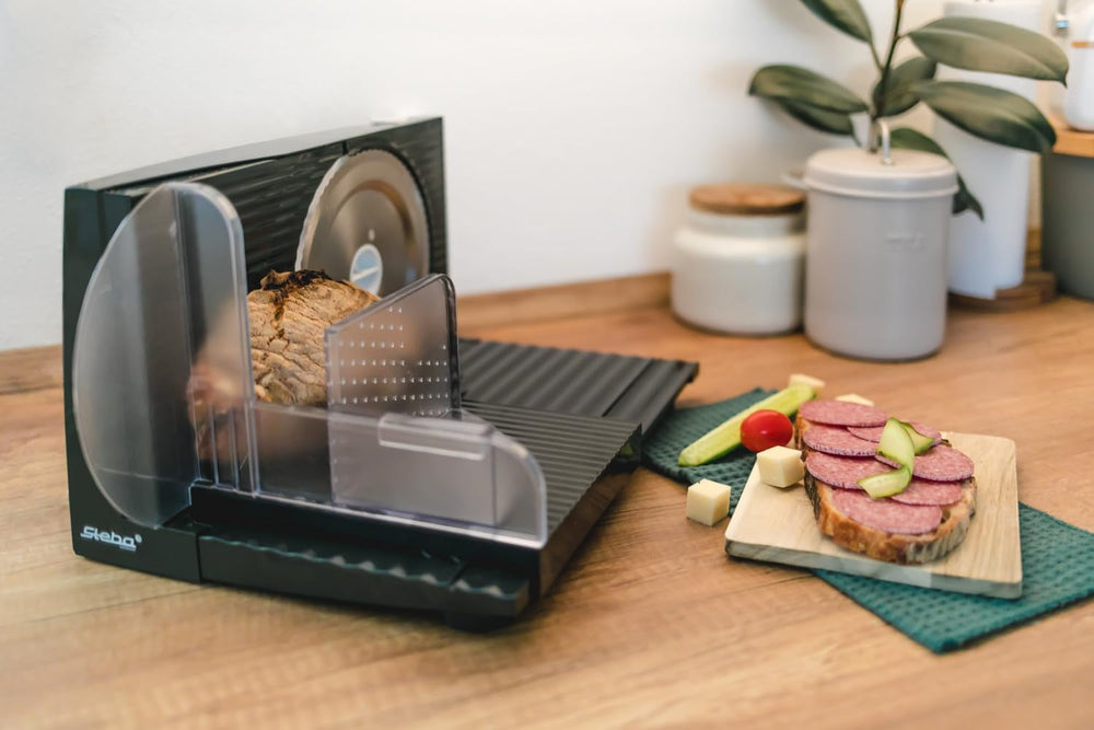 Cortadora multifuncional Steba, espesor de corte ajustable hasta 17 mm, protección para las manos Cortadoras Rasnite y Naty Shop