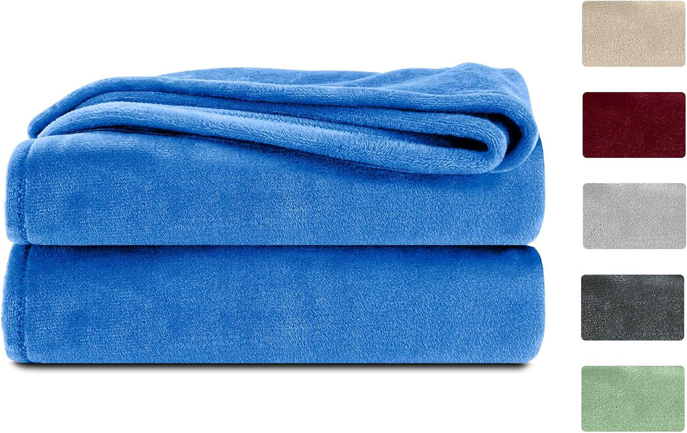 Komfortec manta mullida, cómoda manta, manta polar, certificado Oeko-Tex, súper suave, 150 x 200 cm, 260 g/m², beige Camas y mantas Besuche den Komfortec-Store azul 150 x 200 cm