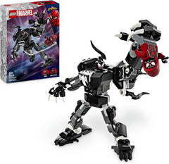 LEGO Marvel Venom Mech vs. Miles Morales Figuras de acción móviles para niños Set de Spider-Man con minifiguras de duelo de superhéroes Juguete de regalo para niños y niñas 6 años 76276 Juegos de construcción Besuche den LEGO-Store Single