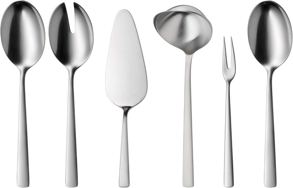 WMF Corvo Besteck Set 12 Personen, 66 Teilig, 60 Teile Mit Servierbesteck, Hohheftmesser, Cromargan Protect Mattiert, Kratzbeständig, Spülmaschinenfest Kitchen Naty Shop