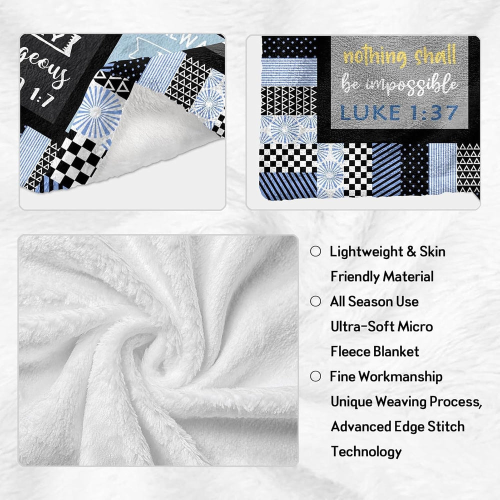 ZQYMM Regalos cristianos para mujeres y hombres, regalos de bautismo/confirmación para niñas/niños, inspiradores/religiosos, regalos espirituales católicos, regalos de cumpleaños cristianos ZQYMM Camas y mantas