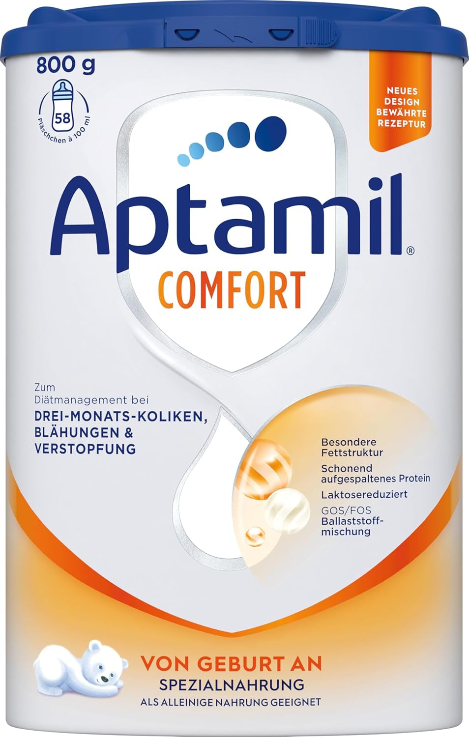 Aptamil Comfort - Fórmula especial desde el nacimiento - 1 x 800 g