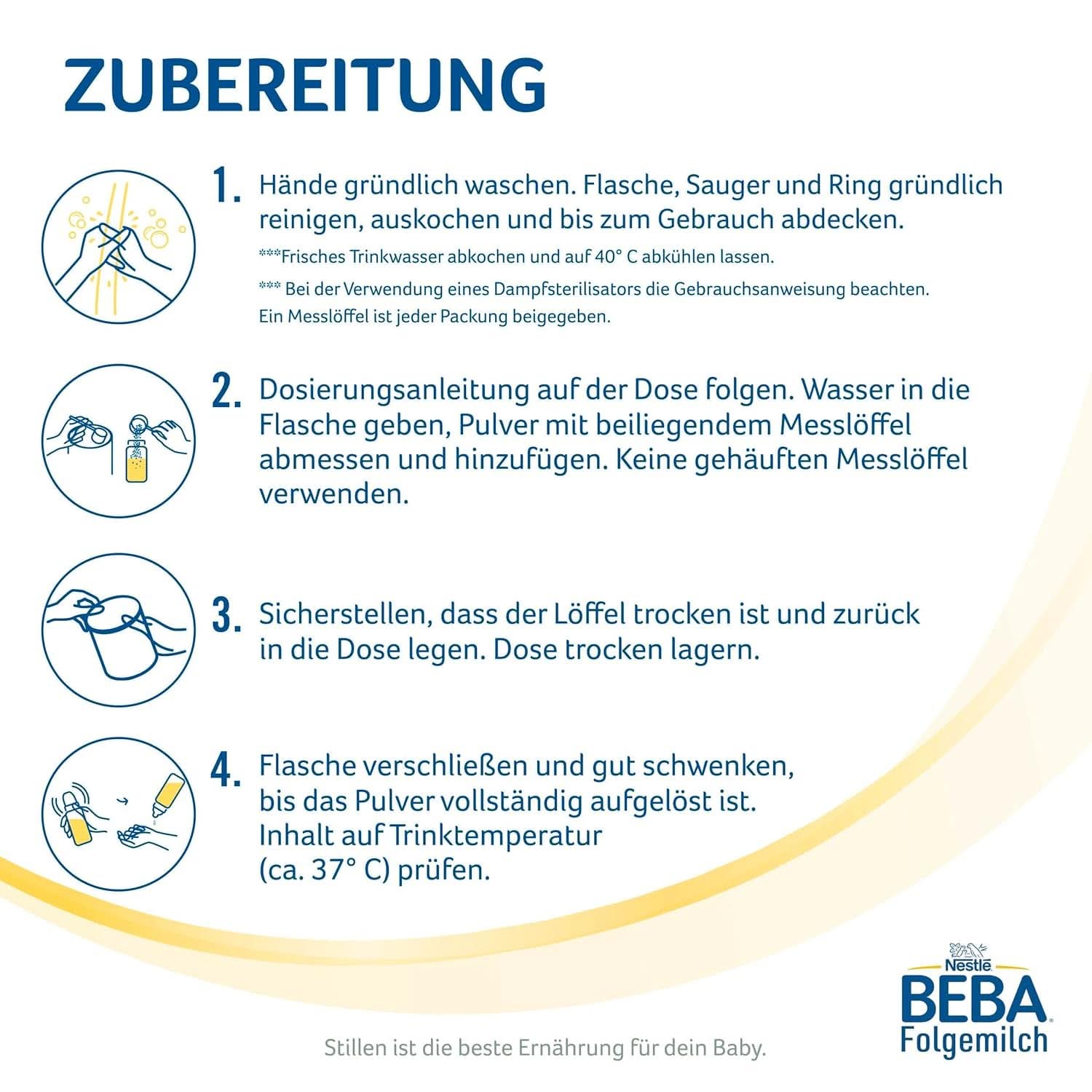 Nestlé BEBA 2 Leche de continuación en polvo a partir de los 6 meses, con complejo 5 HMO, solo lactosa, sin aceite de palma, paquete de 3 (3 X 800G) Mother and Child Naty Shop