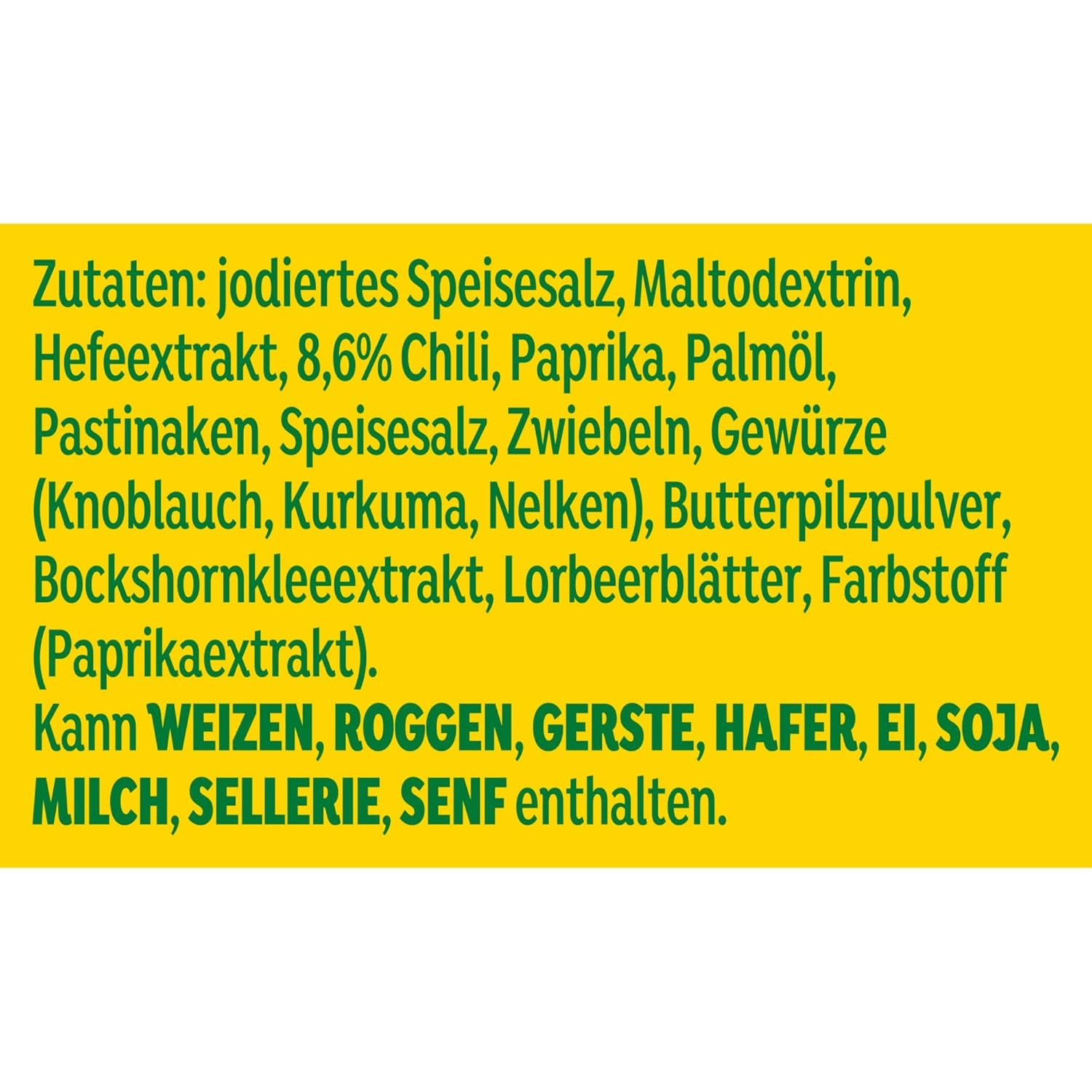 Knorr Würzmischung Chili Flavored para platos rápidos para condimentar y condimentar patatas, pastas, verduras y más 90 g