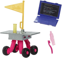 Muñeca Barbie 65 Aniversario y 10 Accesorios, Set Muñeca Morena Astronauta, Rover con Ruedas, Casco Espacial con Visera Personalizable y Más, HRG45 Naty Shop Muñecas