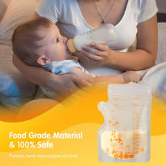Vinabo 50 Stück Muttermilchbeutel, 250Ml Bpa-Free Muttermilk Storage Bag, Milchbeutel Für Muttermilch Mit Ausgießer Für Das Stillen, Selbststehender, Kann Eingefroren Werden, Vorsterilisiert Accesorios Alimentación y Lactancia Baby Naty Shop
