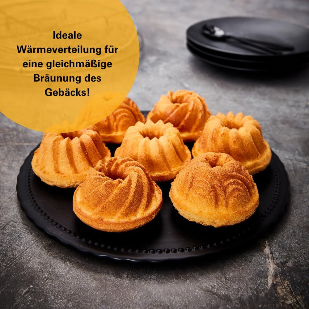 Birkmann, Contoura, Gugelhupfblech Violet, Backform Aus Aluguss, Mit Antihaftbeschichtung Und Rezept, 887077 Moldes y bandejas para repostería Naty Shop