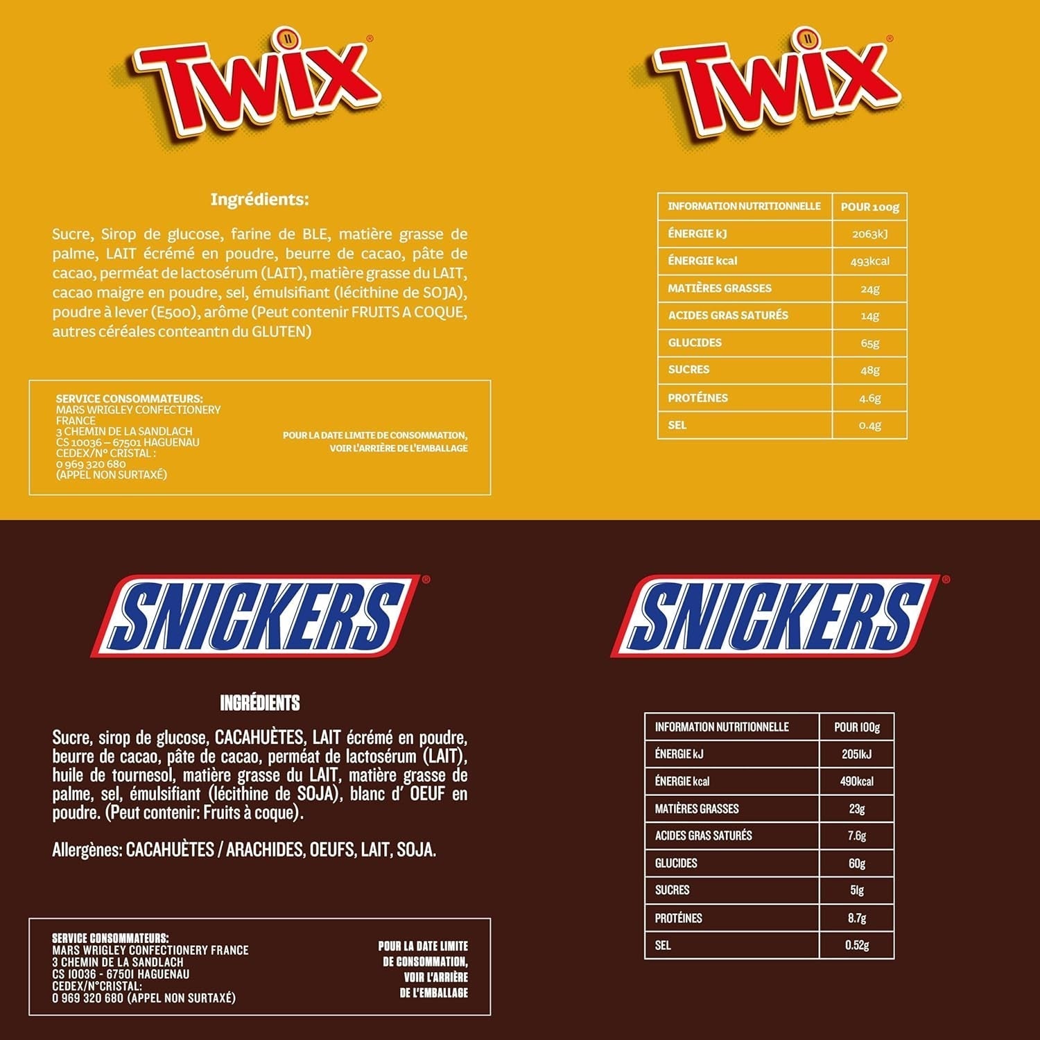 Packet Mix, Mars, Snickers, Bounty, Twix, Milky Way y otros Naty Shop Chocolates