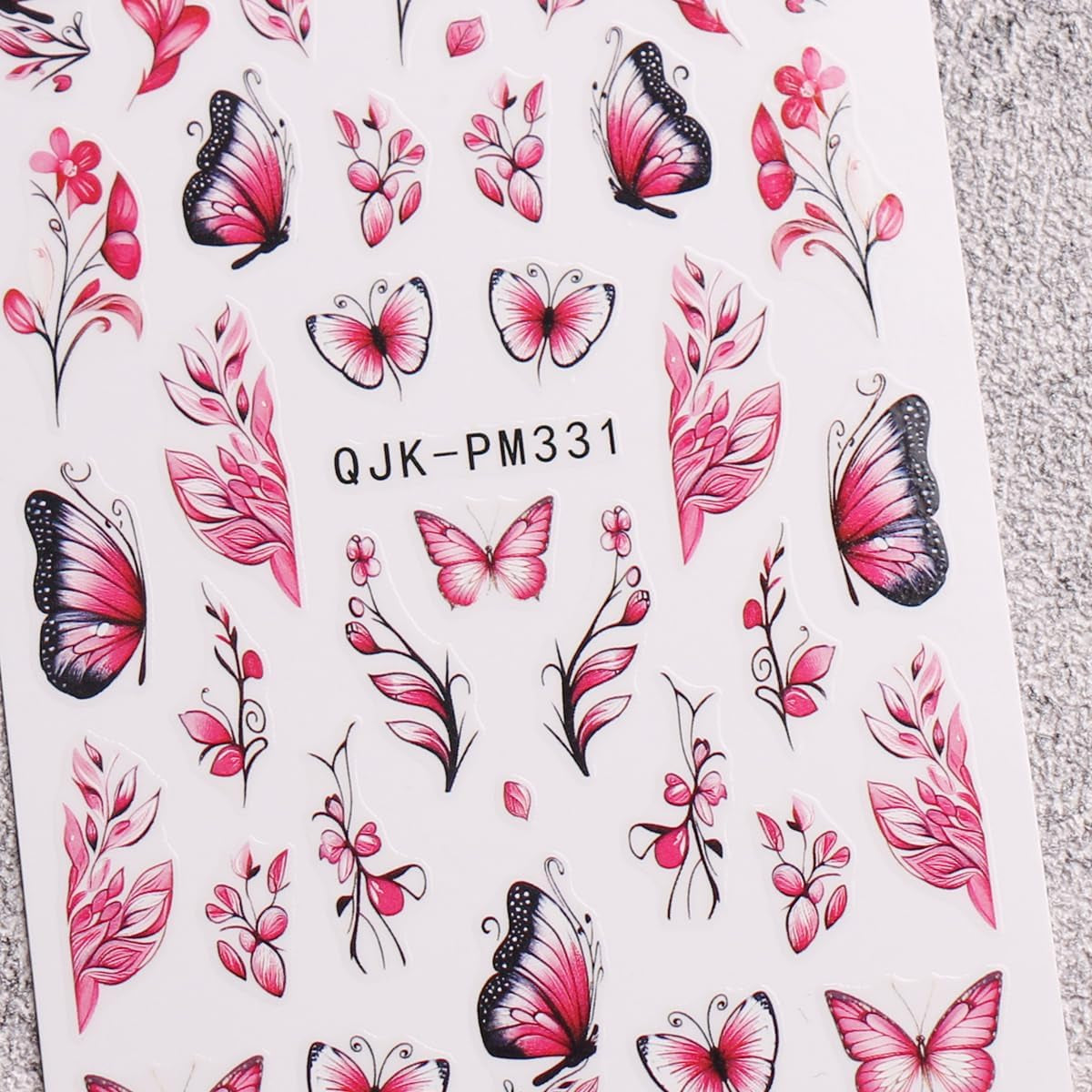 JMEOWIO Nagelsticker Blume 10 Blatt Nail Art Sticker Selbstklebend Nagelaufkleber Frühling Sommer Floral Dekoration Nageldesign Zubehör