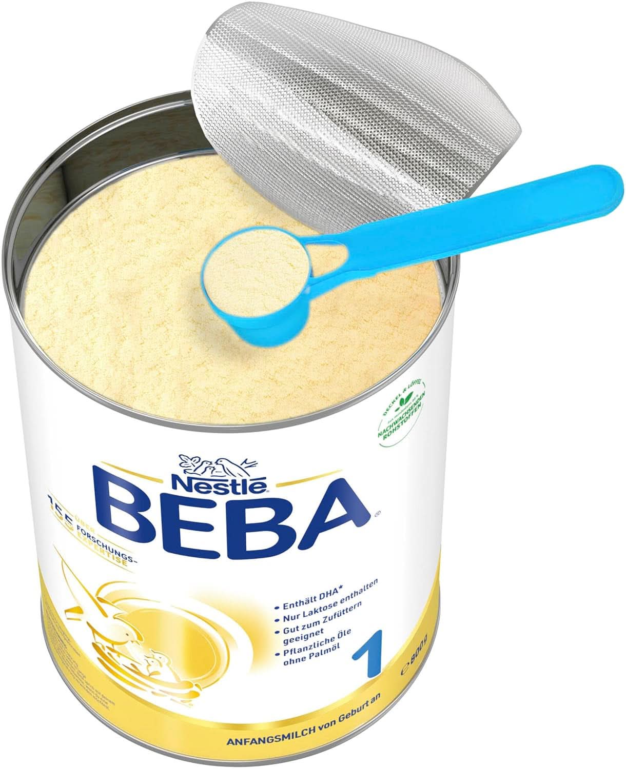 BEBÉ 1 leche inicial desde el nacimiento, solo lactosa, sin aceite de palma, paquete 3 (3 x 800 g) Tienda Madre e Hijo Naty