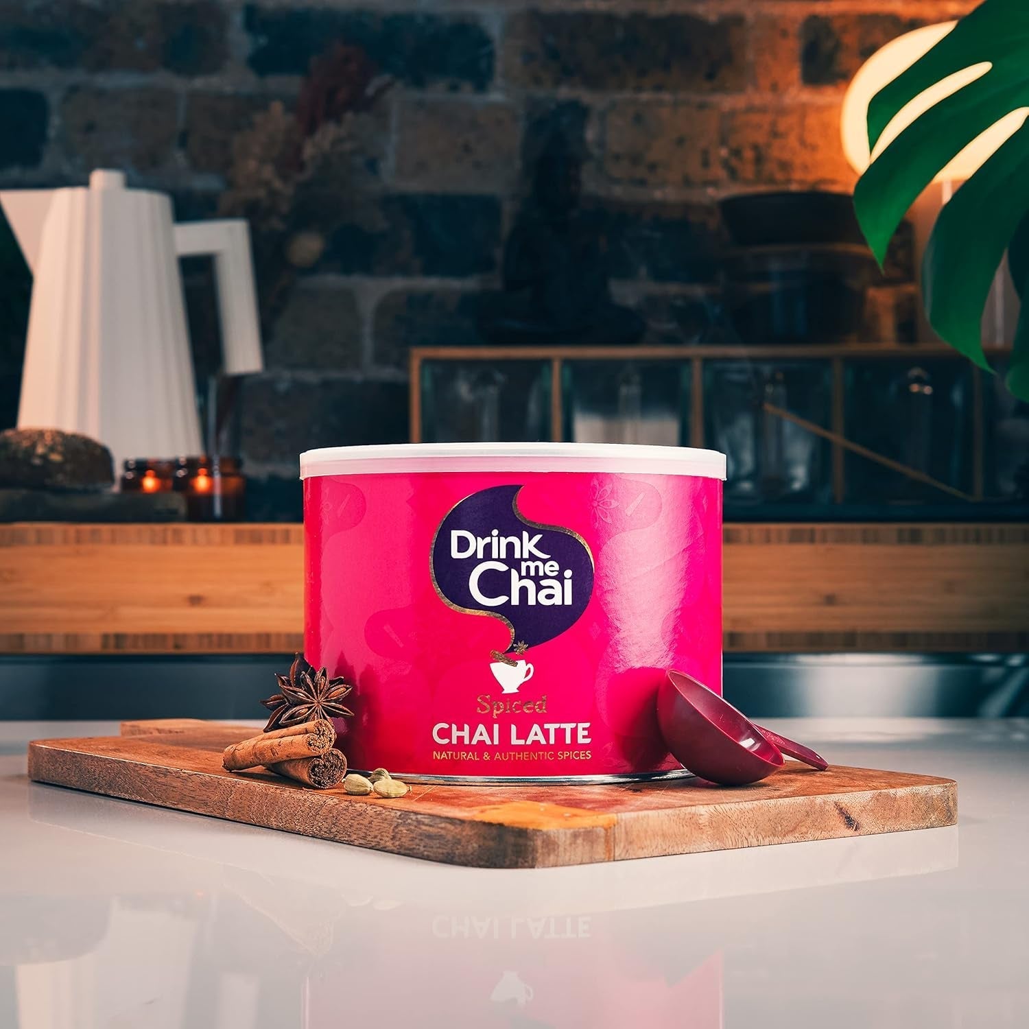 Drink Me Chai Spiced Chai Latte 1 kg (pachet de 1) - doar adaugă apă, pudră Chai Latte (50 porții)