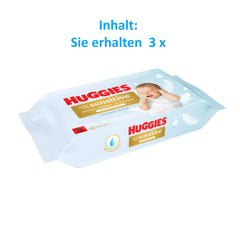 Toallitas para bebés sensibles Huggies Pure Extra Care, 99 % agua, sin plástico, sin fragancia