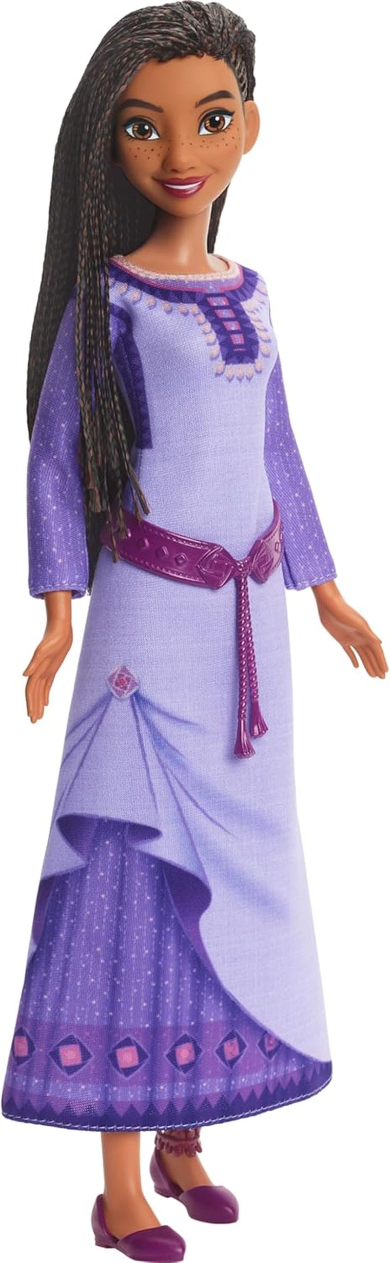 Mattel Disney Wish singende Asha of Rosas Modepuppe & Star Figur, beweglich mit abnehmbarem Outfit, canta "This Wish" en inglés