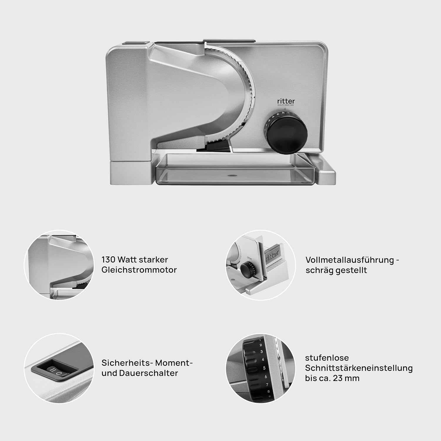 Ritter Serano 5 Feliator electric multifuncțional, fabricat în Germania Rasnite si Feliatoare Naty Shop