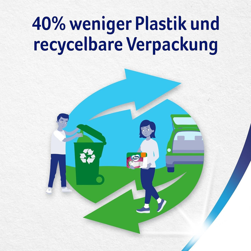 Pachet vrac de hârtie igienică Zewa Ultra Smart, 36 de role a 280 de foi, rolă gigant, 4 straturi, de culoare deschisă
