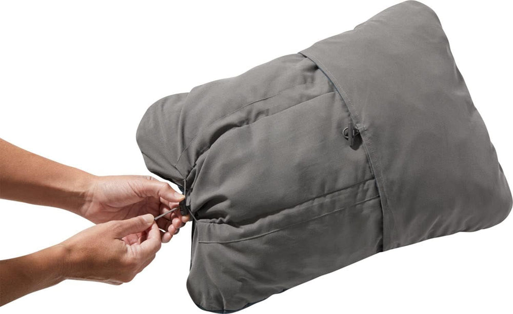 Therm-A-Rest Cascade Pernă compresibilă cu cordon, Pernă de camping, Culoare: Topowave, Dimensiune: L Perne calatorie Naty Shop