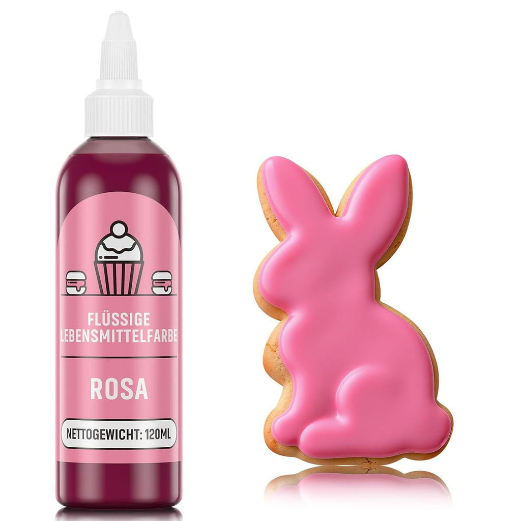 Colorant alimentar roșu 120 ml, colorant alimentar lichid foarte concentrat și fără zahăr pentru copt, prăjituri, macaroane, glazură, fondant, fursecuri, gogoși