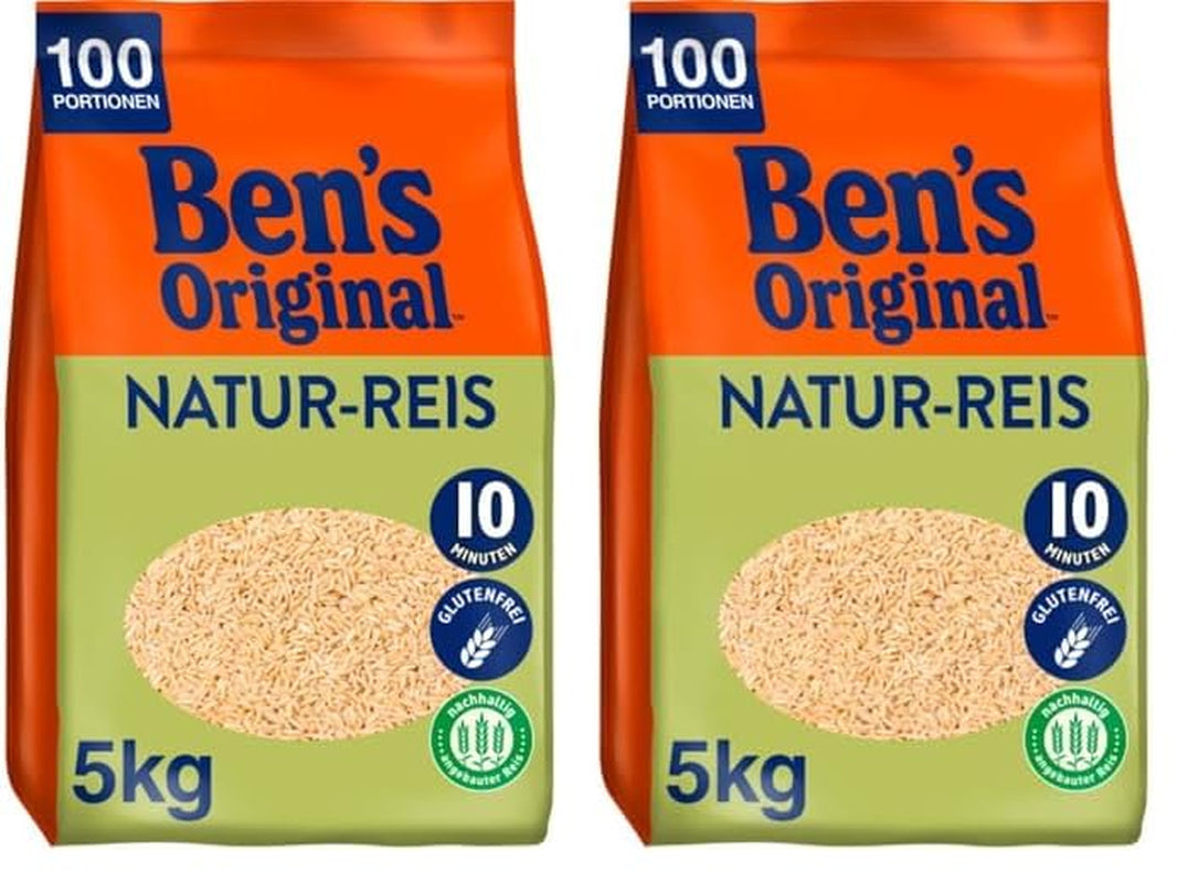 BEN'S ORIGINAL™ arroz natural en bolsa, 9 x 500 g