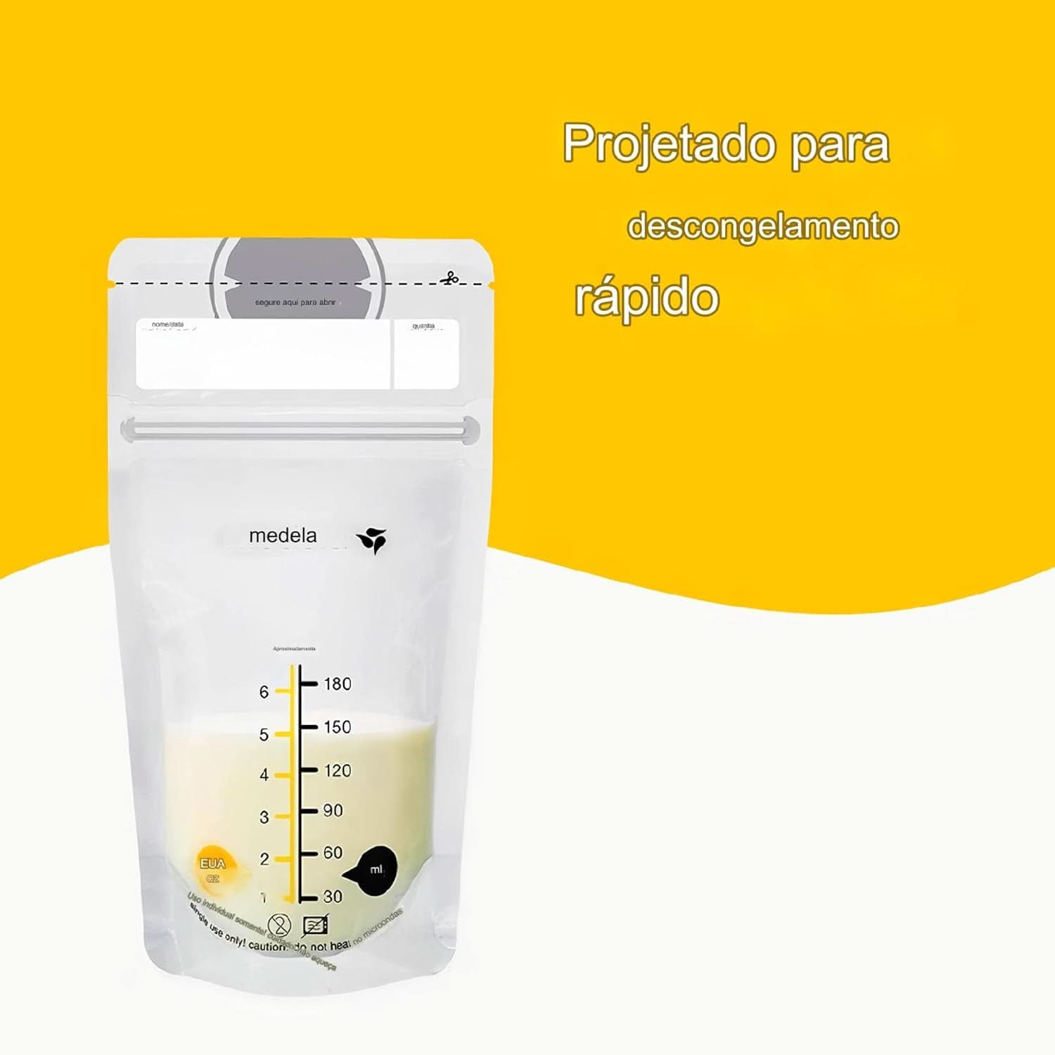 Bolsas de almacenamiento de leche materna Medela 25 unidades, aprox. 200 ml, blanco (versión en español) Alimentación y Accesorios Lactancia Tienda Bebe Naty