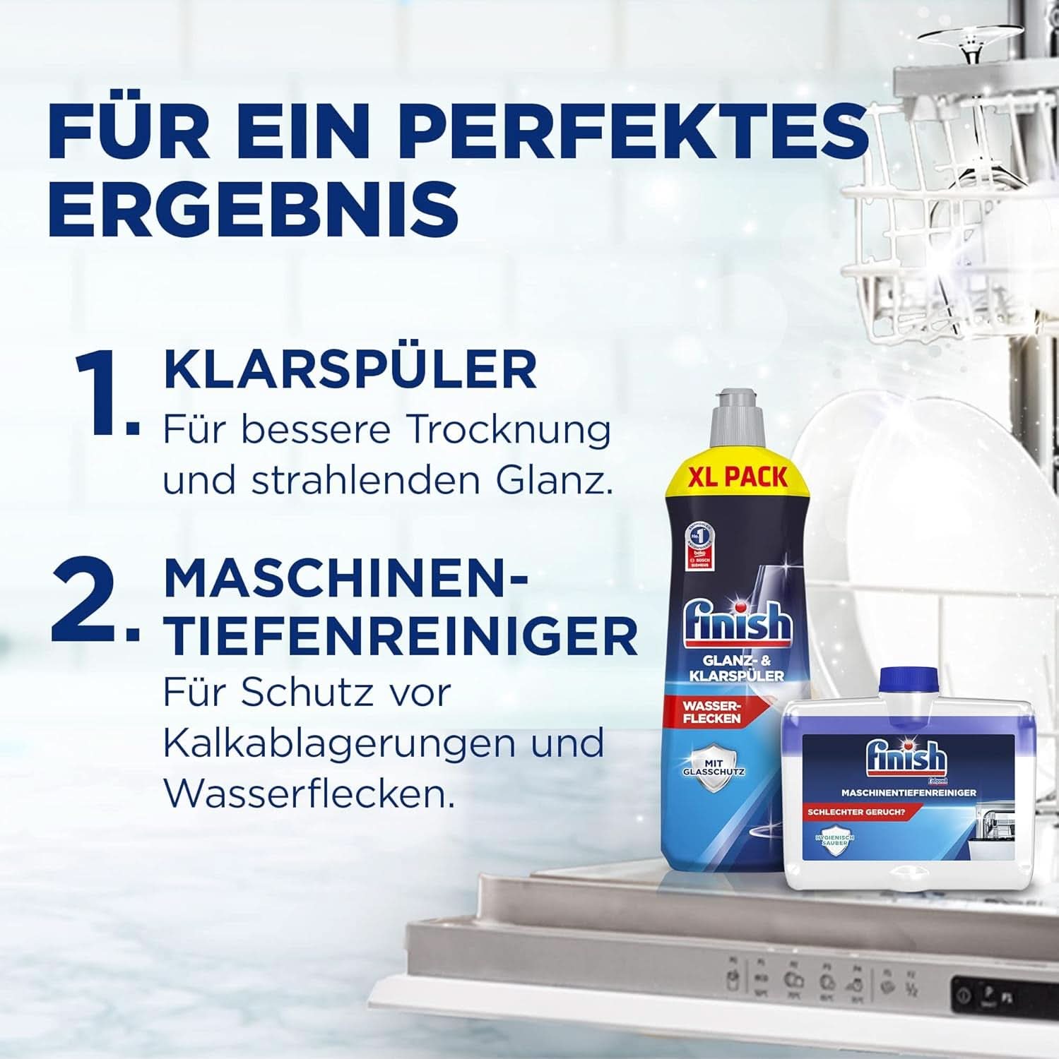 Detergente en polvo Finish Classic - Detergente para lavavajillas sin fosfatos - Paquete grande de 6,5 kg (5 x 1,3 kg) Detergentes de cocina Naty Shop
