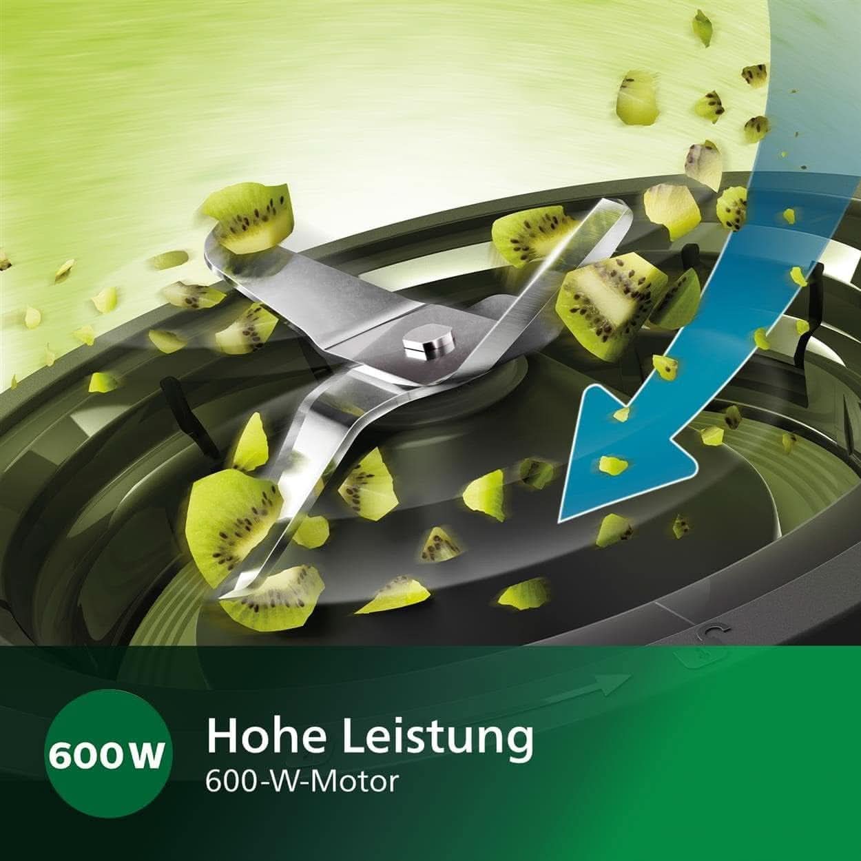 Philips Batidora y batidora con base - 600 W, vaso de 2 litros, aplicación Homeid, 2 funciones de calentamiento + función de impulso, problema, función de trituración de hielo (HR2291/41) Kitchen Naty Shop