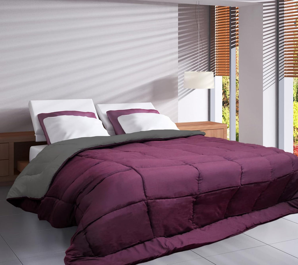 Plapuma Toison D'Or Cocoon, prună / oțel, 140 X 200 Cm Plapumi si pilote Naty Shop Prună / oțel 200Cm X 200Cm