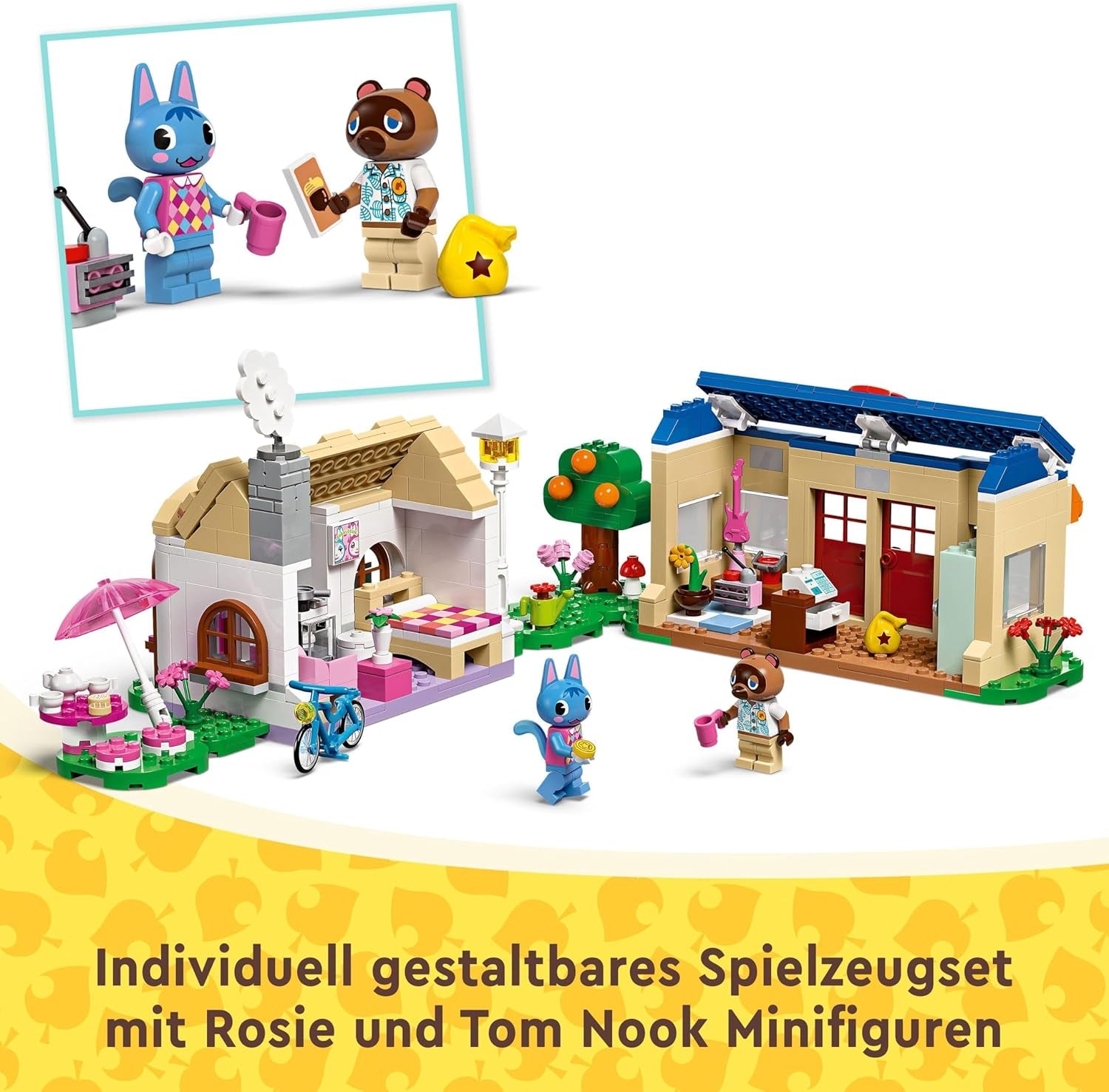 Set LEGO Animal Crossing Nook's Shop y Sophie's House, juguete creativo para niños con 2 minifiguras de la serie de videojuegos, regalo para niñas y niños a partir de 7 años 77050 Juegos de construcción Besuche den LEGO-Store