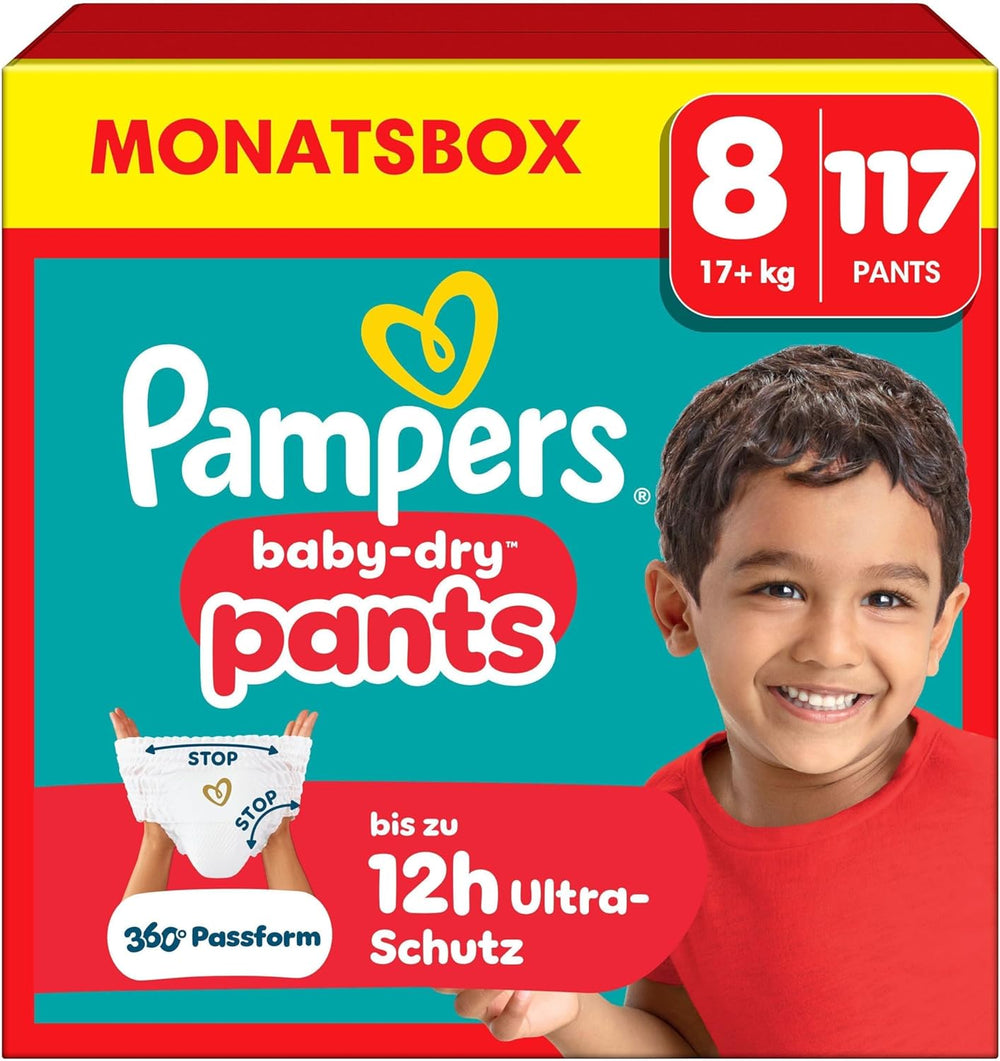 Pampers Baby-Dry Pants Tamaño 5, 160 unidades, 11 kg-17 kg, auslaufsichere 360° apto para día y noche