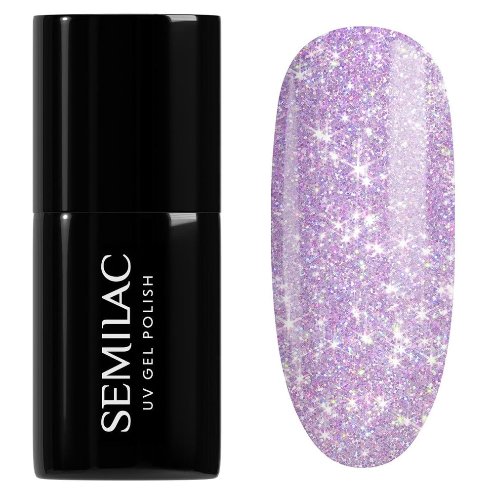 Esmalte de uñas UV Semilac Hybrid 240 Icy Waterfall 7ml, colección Seaqueen