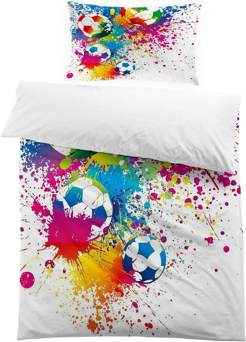 Ropa de cama niño, futbol, microfibra poliéster Ropa de cama infantil Naty Shop Modelo 2 150X200 Cm + 50X80 Cm