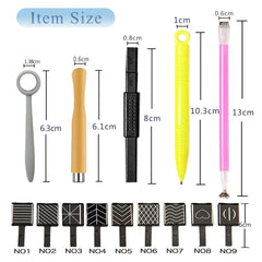 14 Stück Nail Art Werkzeug Magnetstift DIY Magic 3D Magnet Stick Set Verwendung Mit Cat Eye Gel Pulver Oder Nagellack - Magnetische Stift Katze Eye Pen Für Ideal Katzenaugen Magische Effekt