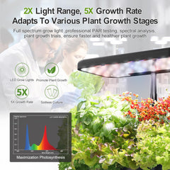 Sistema de cultivo hidropónico: 8 cápsulas, lámpara LED de espectro completo de 24 W con advertencia de nivel bajo de agua | Jardín interior para cocina, salón, escuela | Idea de regalo para jardineros aficionados.