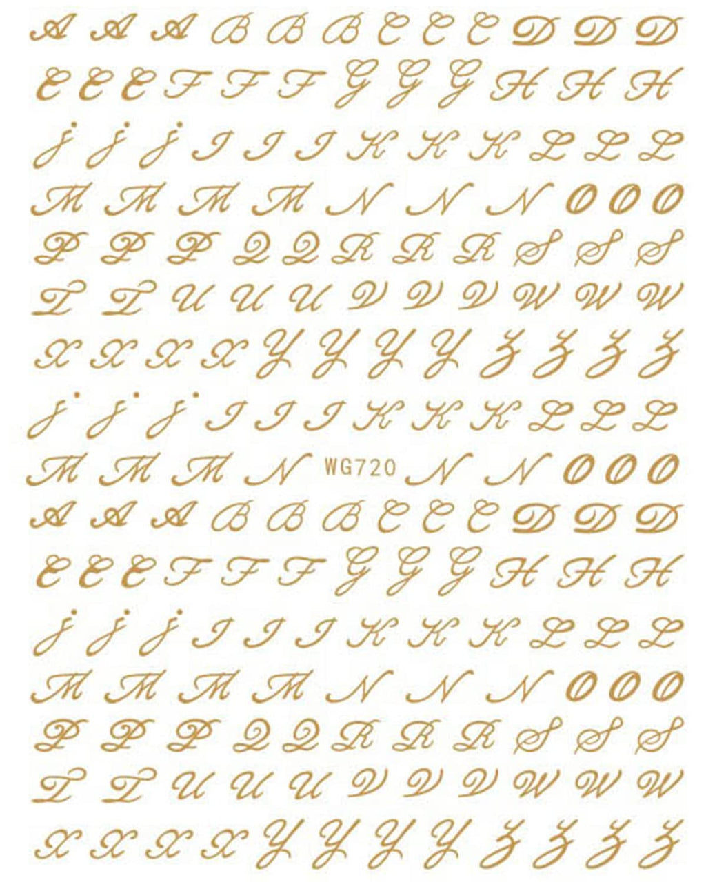 6 Blatt Nagelsticker Alte Alphabetzahlen Nagelaufkleber Selbstklebend Alte Briefe Nail Art Sticker Dekoration Nageldesign Zubehör