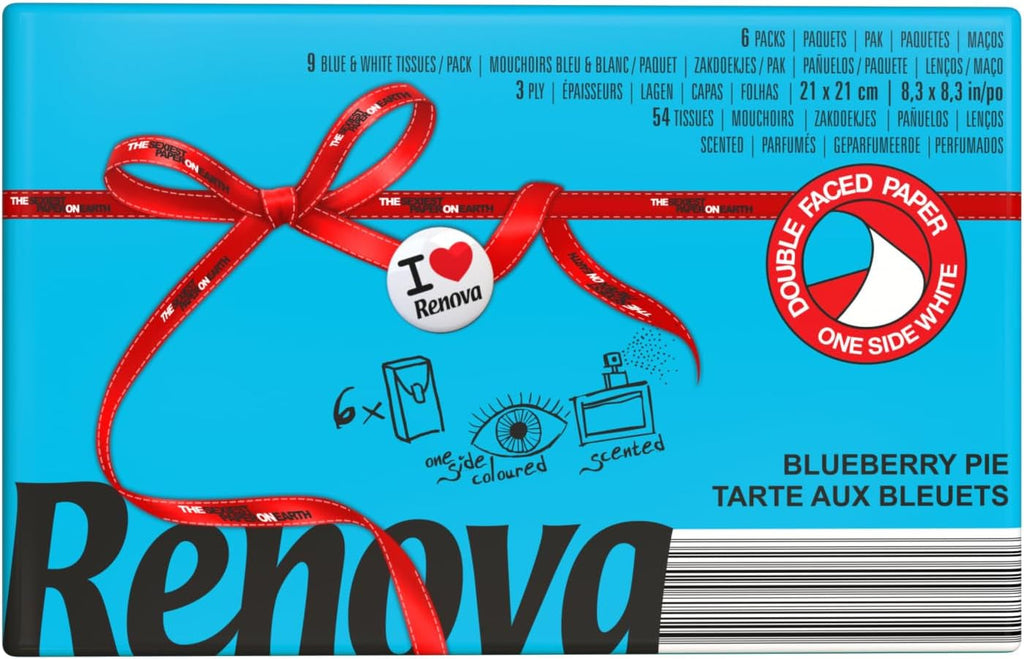 servetele Renova Red Label Purple Scent Lavender - 6 pachete, 54 bucăți