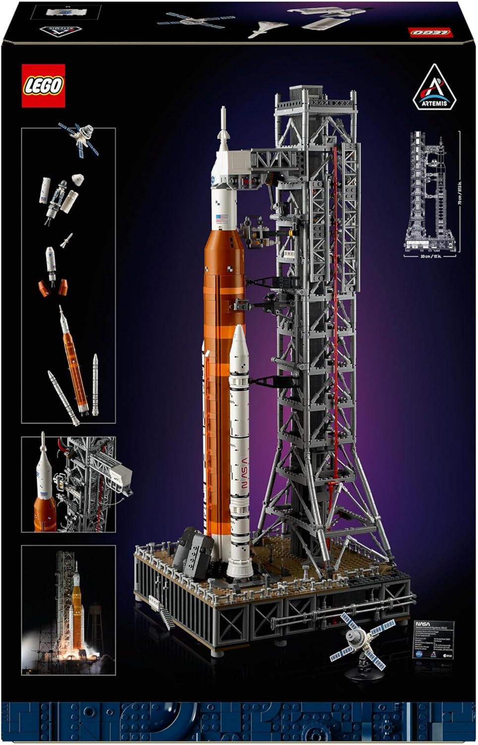 LEGO Icons NASA Artemis rampa de lansare, cadou, decor pentru camera de zi sau birou, set de construcție pentru adulți, cu capsula spațială Orion și rampa de lansare, obiect de colecție 10341 Seturi de constructie Besuche den LEGO-Store
