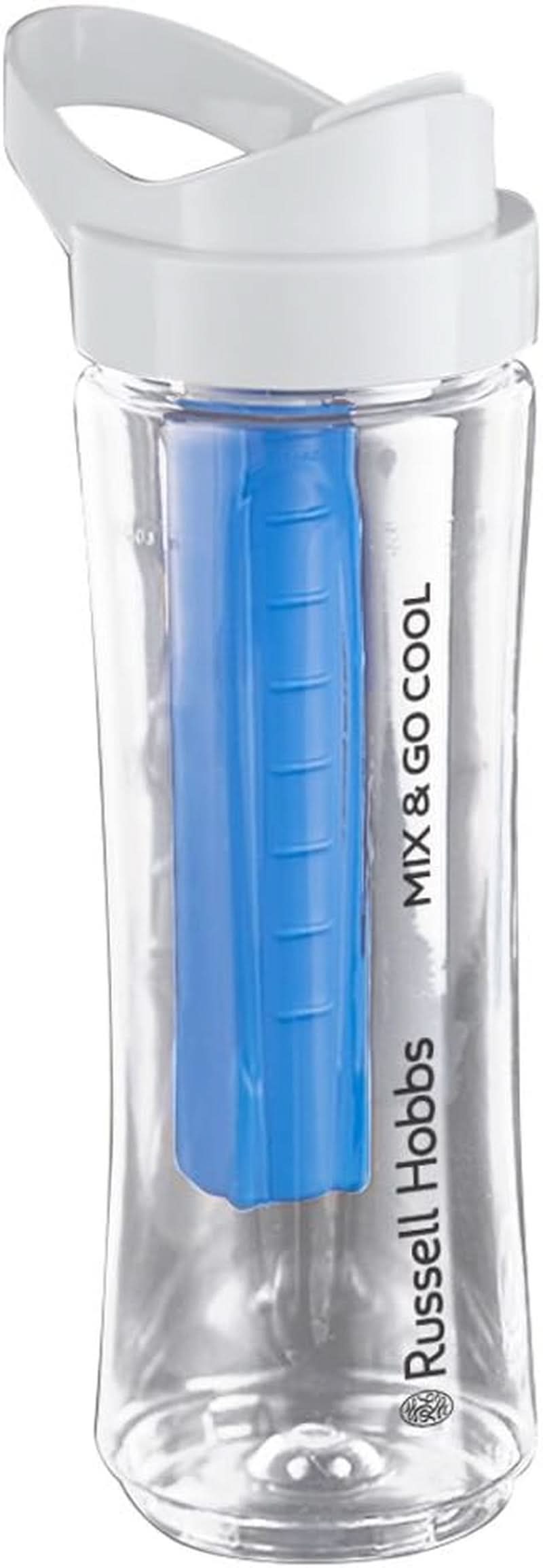 Batidora Russell Hobbs - Batidora con base y batidora para llevar [motor de potencia de 23,500 U/Min] Inkl. 1X Mixbehälter 600Ml (Bpa-Frei, Spülmaschinen- & Bruchfest Inkl. Deckel) Zerkleinerer, Edelstahl, 23472-56 Kitchen Naty Shop Zusatzflasche Mit Kühlakku