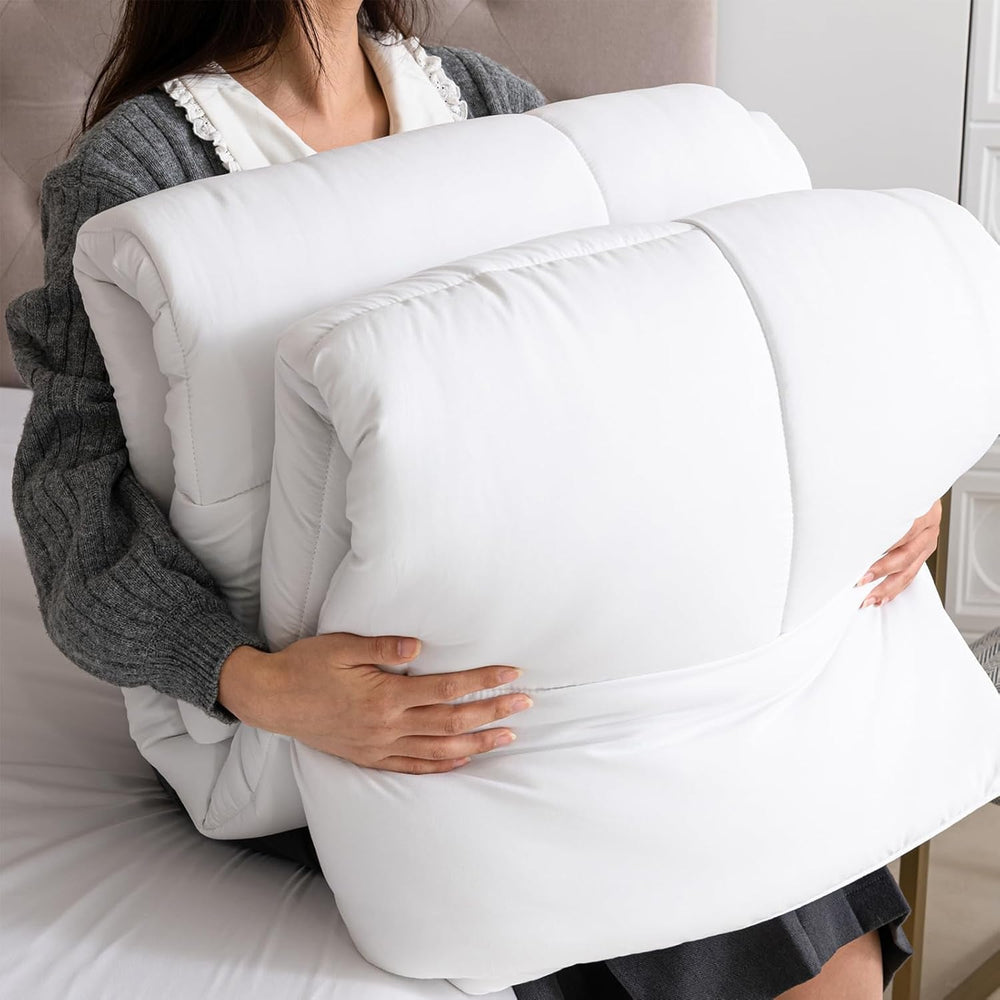 Good Nite Edredón De Invierno 200X200 Cm 460 Gsm Edredón Cálido para Ropa De Cama De Invierno Edredón Relleno De Poliéster Microfibra Manta para Dormir Blanca Edredones Y Edredones De 200X200 Cm Naty Shop