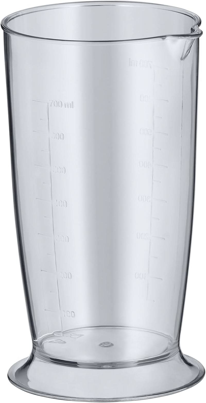 WMF Kult X Stabmixer Set 5-Teilig, Pürierstab, Schneebesen, Stampfer, Zerkleinerer, 600 Watt, Zauberstab Inkl. 700Ml Mixbehälter, Edelstahl Matt Madre e Hijo Naty Shop