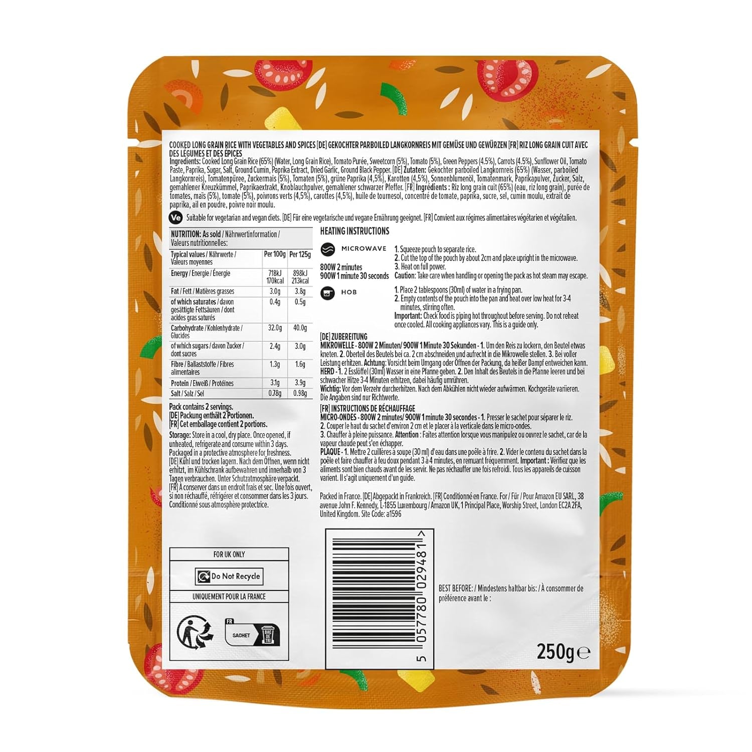 Arroz estilo mexicano de Amazonas, 250g