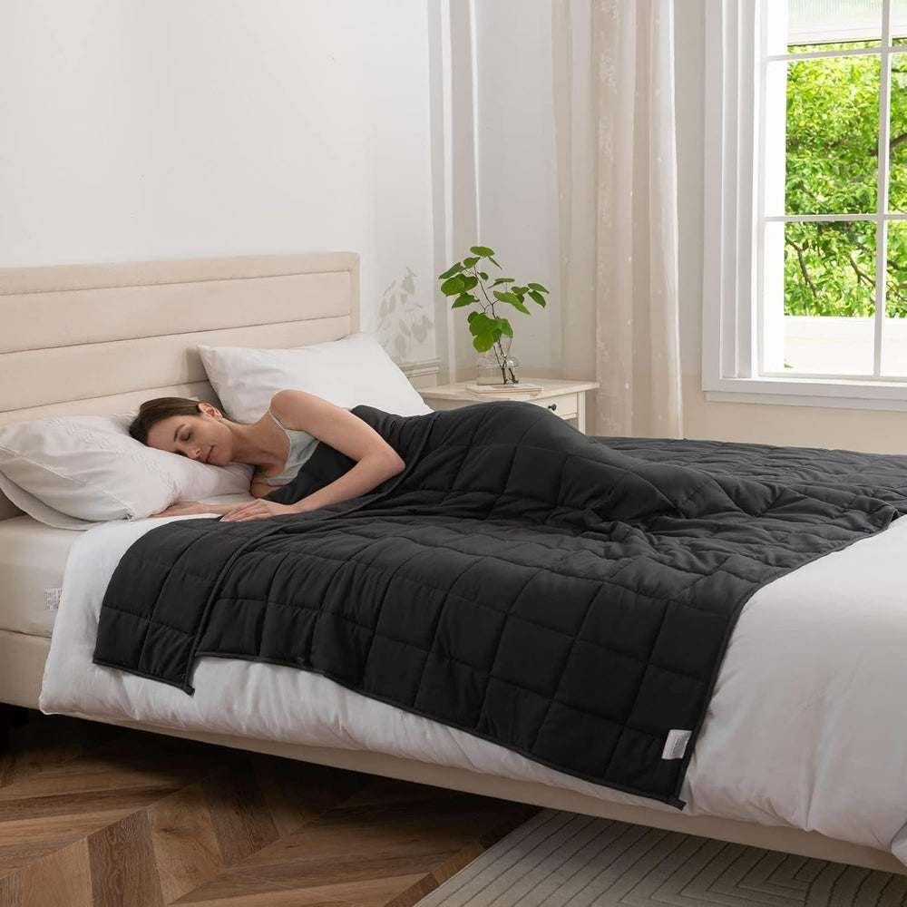 Good Nite Manta lastrada para adultos Manta pesada para calmar los sentidos Gris 8 Kg 150 X 200 Cm Edredones y edredones Naty Shop Gris 150X200 Cm, 6 Kg