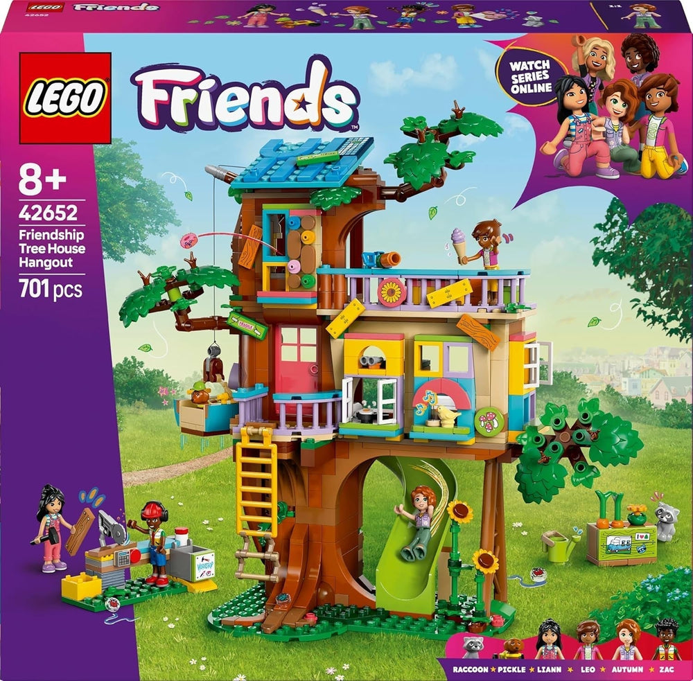 LEGO Friends Casa en el árbol Juego de rol para construir y jugar Casa de juguete para niñas de 8 años Set con 4 minifiguras de personajes y 2 figuras de animales Idea de regalo para niños 42652 Juegos de construcción Besuche den LEGO-Store