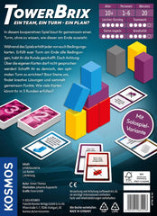 KOSMOS 684228 TowerBrix: Un equipo, UNA torre - ¿UN plan? Juego de destreza cooperativo, construir juntos sin un plan, juego de mesa para 1-6 jugadores de 10 años en adelante