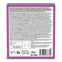 Barra de muesli con chocolate y pasas del Amazonas, 192g